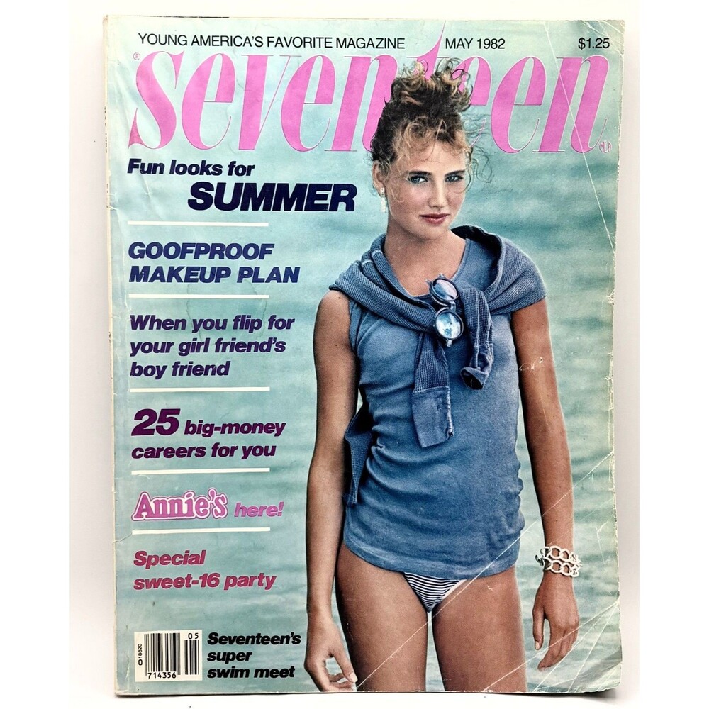 VTG Seventeen Magazine May 1982  Annie! The Musical Summer Fashion Makeup